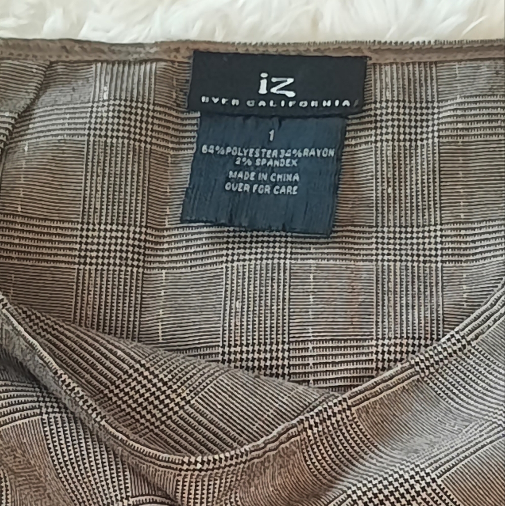 Iz Byer Metallic Thread Accents Drop Waist Mini Skirt - Picture 2 of 6
